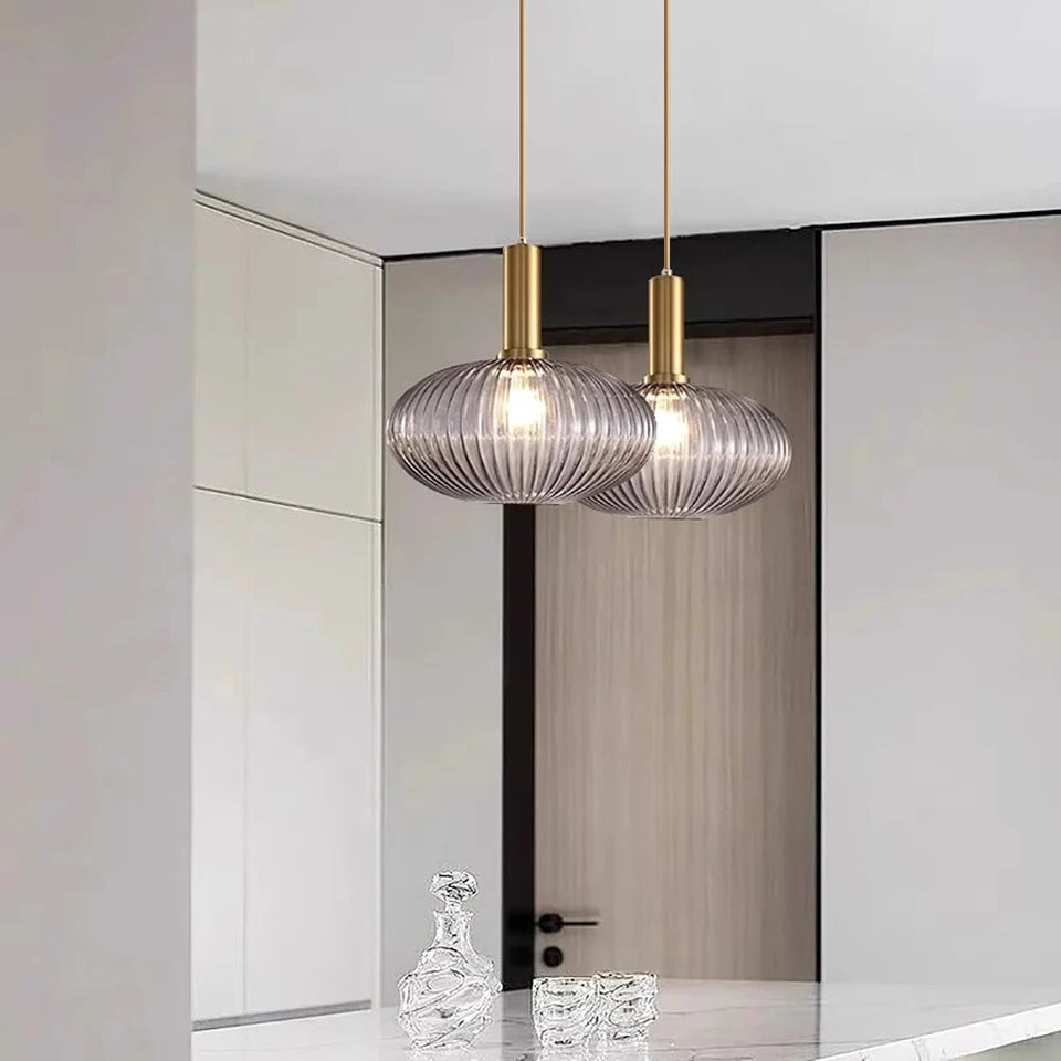 Nordic Minimalist Glass Pendant Lights Japanese LED Pendant Lamp for Dining Room Kitchen Bedside Home Decoration Hanging Light