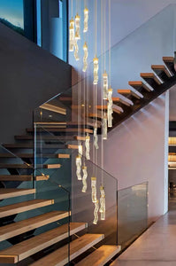 Modern home decoration crystal chandelier, stair Pendant lamp, living room Pendant lights, interior lighting