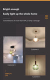 Nordic Minimalist Glass Pendant Lights Japanese LED Pendant Lamp for Dining Room Kitchen Bedside Home Decoration Hanging Light