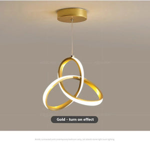 LED Line Pendant Light Modern 24/30cm Aluminium Hanging Lamps For Entrance Living Room Restaurant Indoor Illumination Fixtures